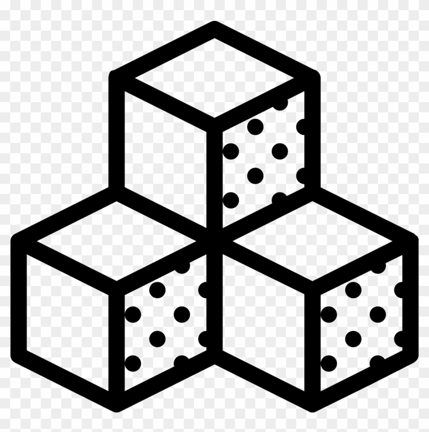 Sugar Cubes Filled Icon - Cubes Icon #1060568