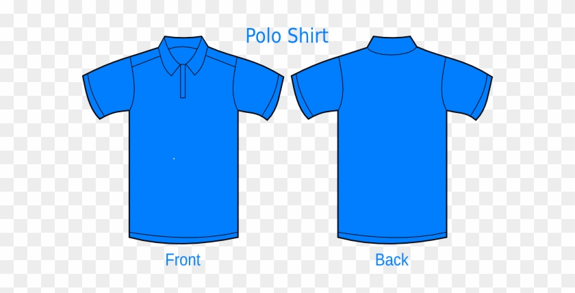 Polo Shirt Blue Clip Art At Clker - T Shirt Polo Blue #1060592