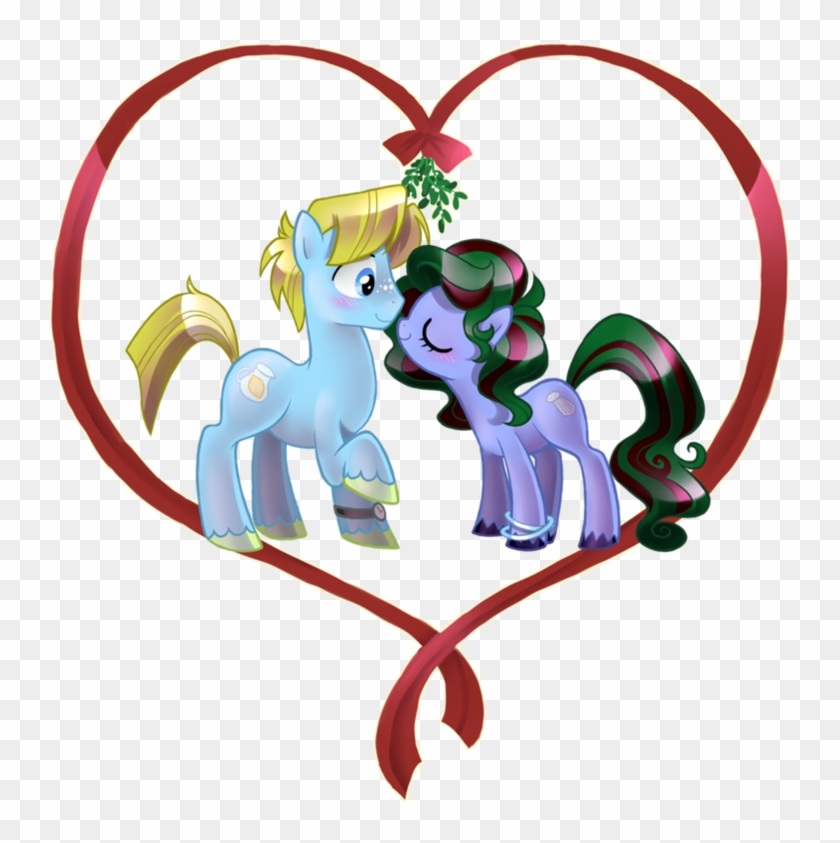Saltlick And Sugarcube Christmas Kiss By Author-chan - Cartoon #1060671