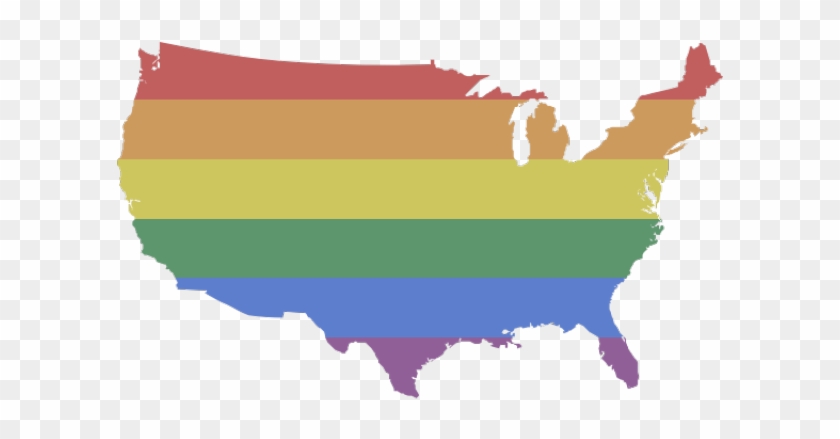 Lgbt United States - Red States And Blue States #1060741