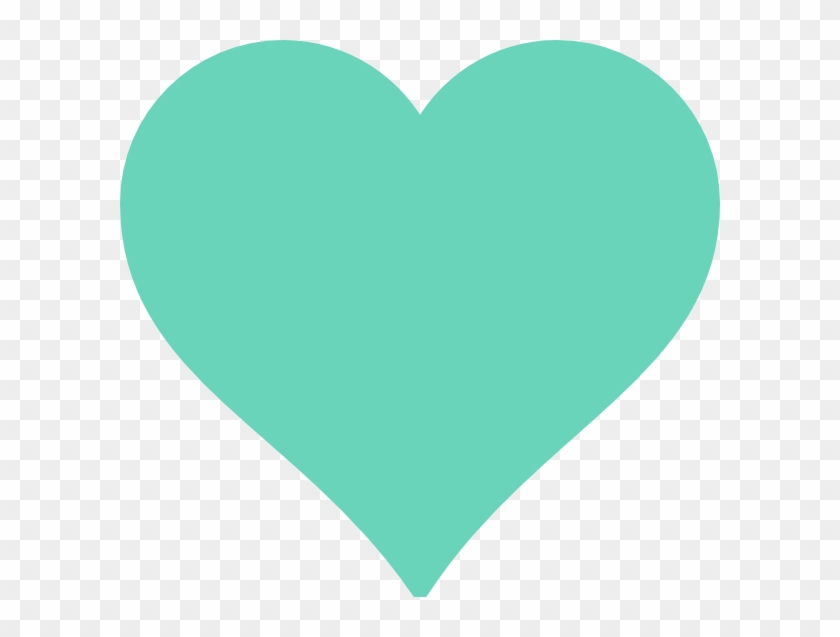 This Free Clip Arts Design Of Blue Heart - Mint Heart #1060801