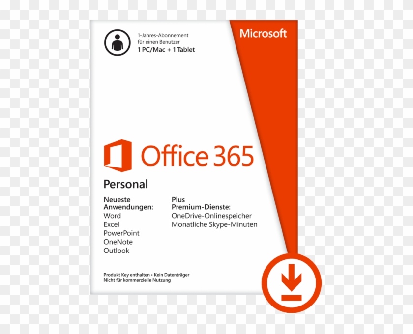 Microsoft Office 365 Personal 1 Pc / 1 Mac 1 Tablet - Microsoft Office 365 - Windows - All Languages #1060907