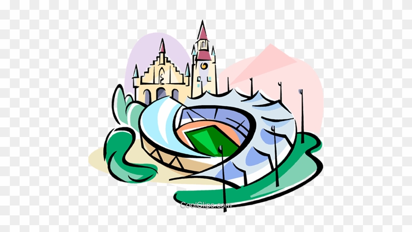 Germany Munich Olympic Stadium Royalty Free Vector - Place Of Munich In Germany Clip Art #1060947
