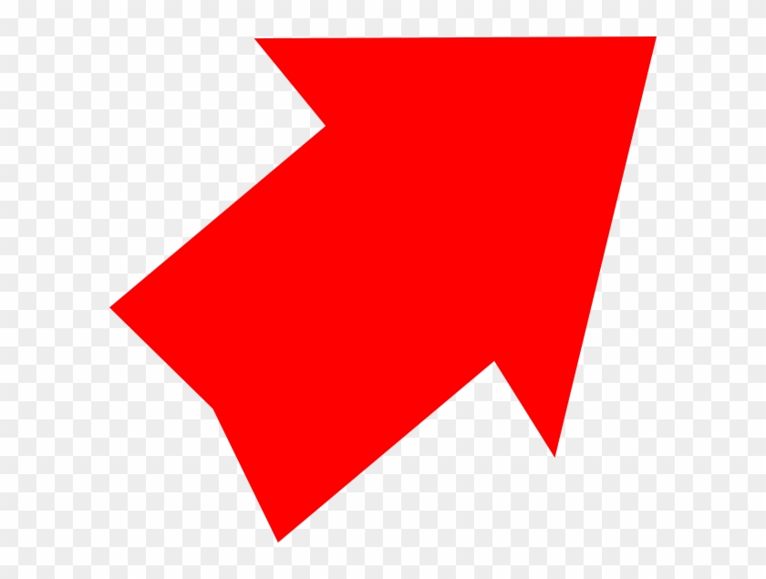 This Free Clip Arts Design Of Red Arrow Up Right - Red Arrow No Background #1060951