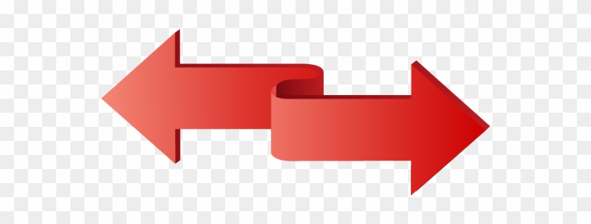 Red Down Arrow Clip Art Download - Two Way Arrows Png #1060954