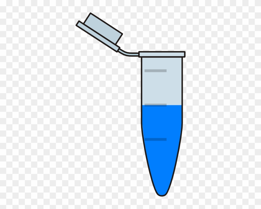 Clip Art - Eppendorf Tube With Liquid #1060993