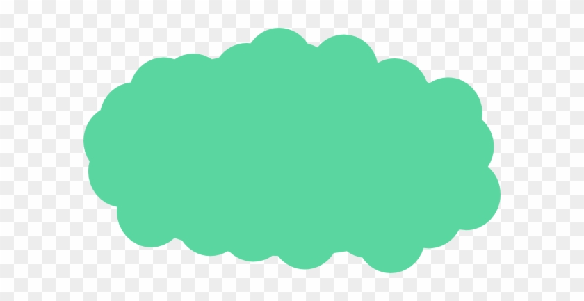 Lite Green Cluod Clip Art At Clker - Dark Cloud Clip Art #1061087