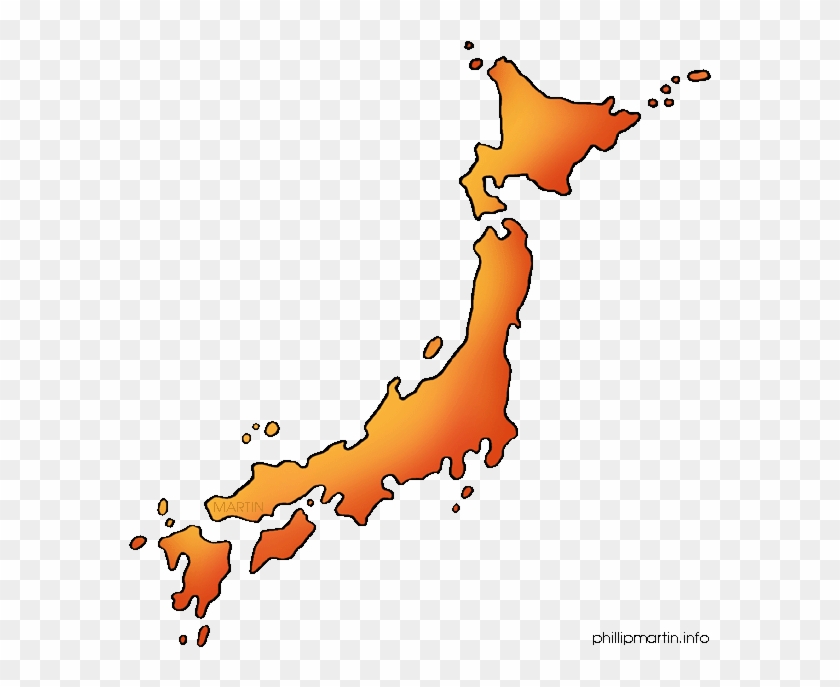 Japan - Map Of Japan Clip Art #1061149