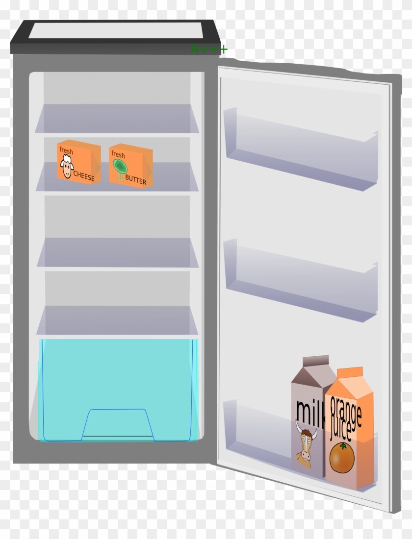 Refrigerator Clipart Closed - Fridge Clipart Png #1061231