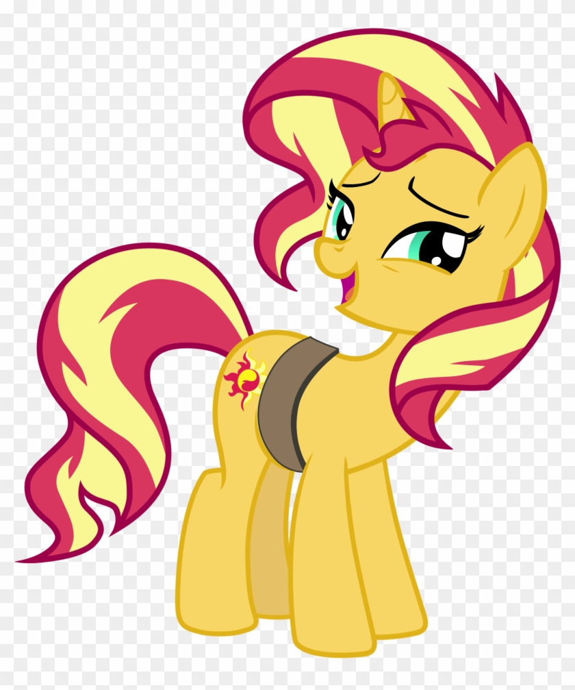 Cheerful Sunset Shimmer By Famousmari5 Cheerful Sunset - Cartoon #1061277