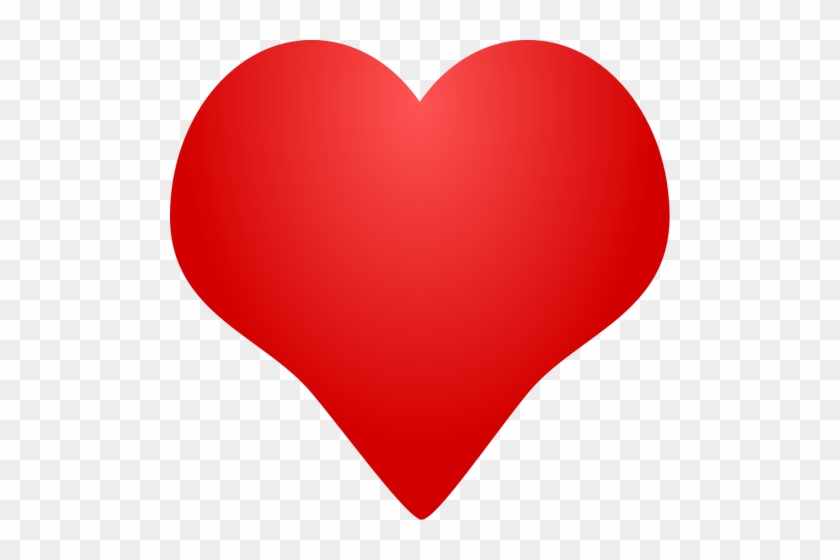 Ilustrasi Hati Merah - Free Clipart Of Heart #1061303