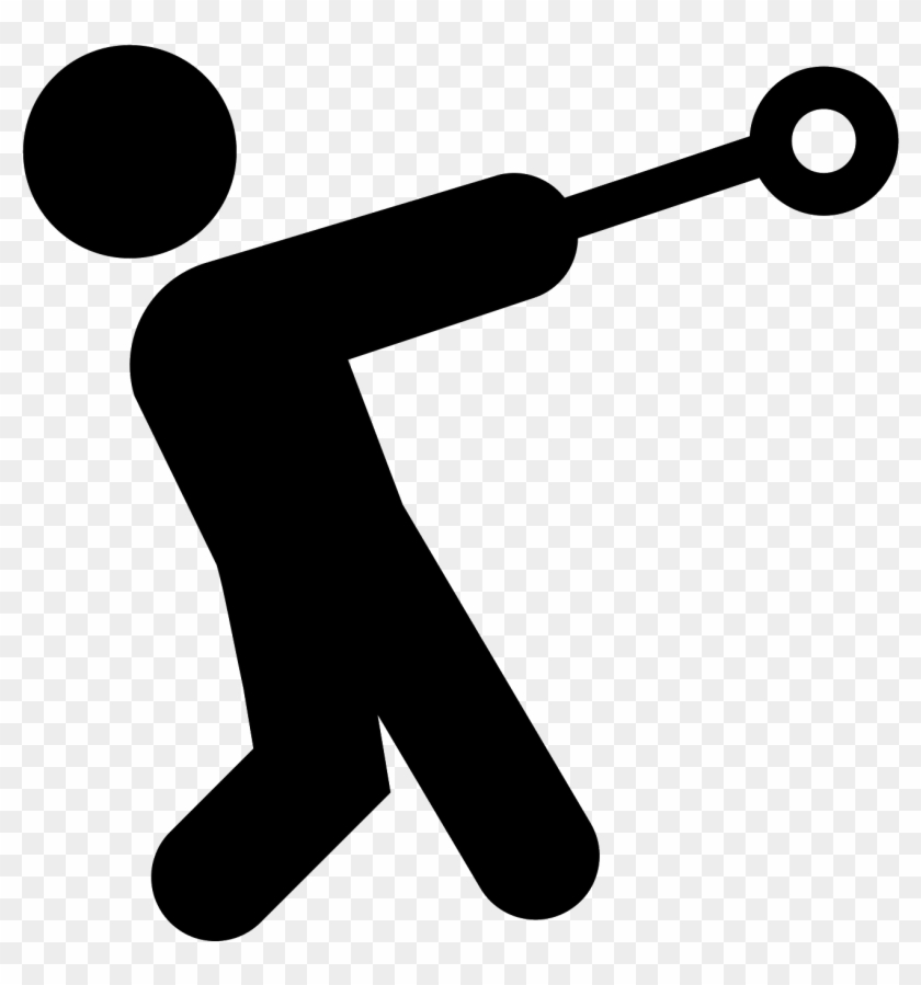 Hammer Throw Filled Icon - Icon #1061379