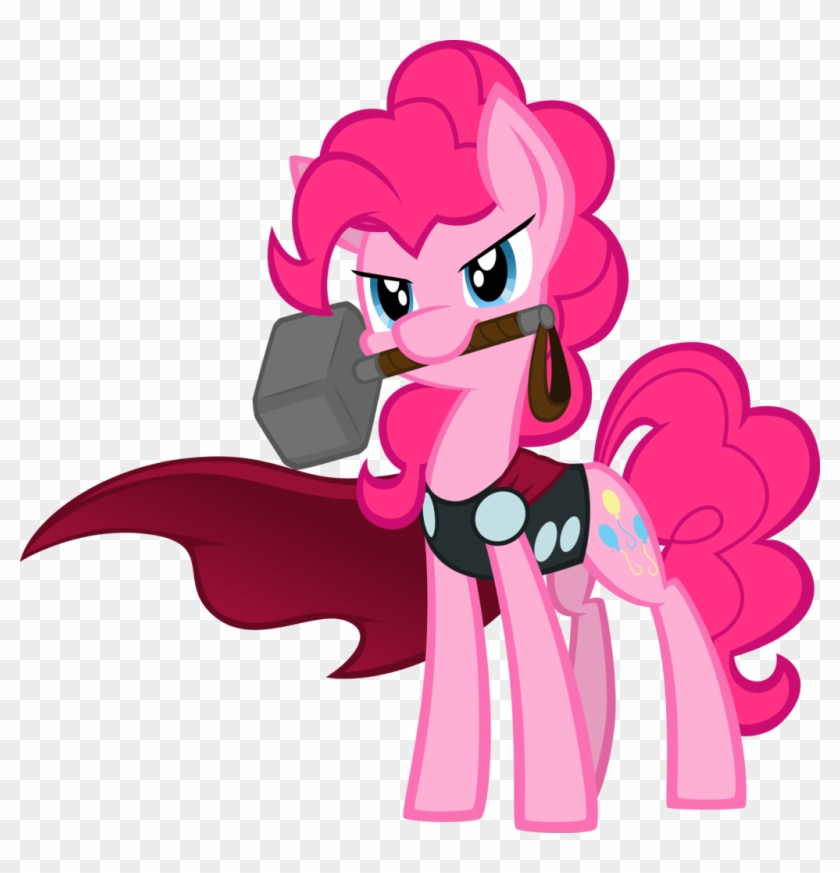 Pinkie Thor By Agentkirin - Mlp Avengers Pinkie #1061383