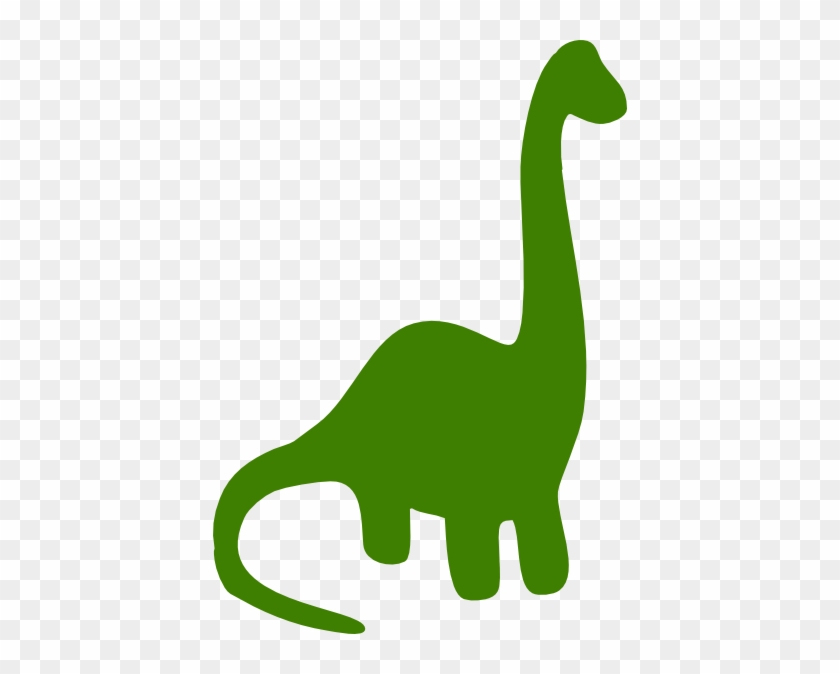 Clipart Of Long, Apatosaurus And Brachiosaurus - Dinosaur #1061420