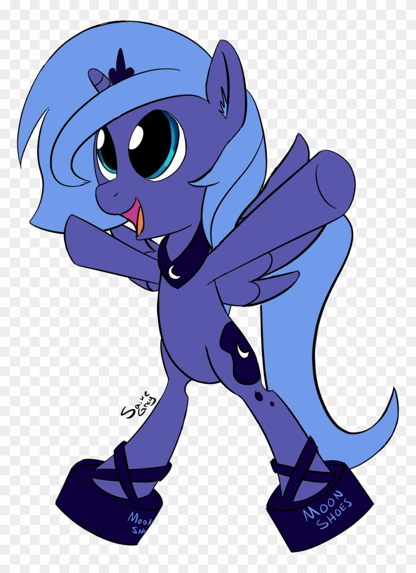 Saine Grey, Bipedal, Cute, Filly, Moon Shoes, Pony, - Cartoon #1061499
