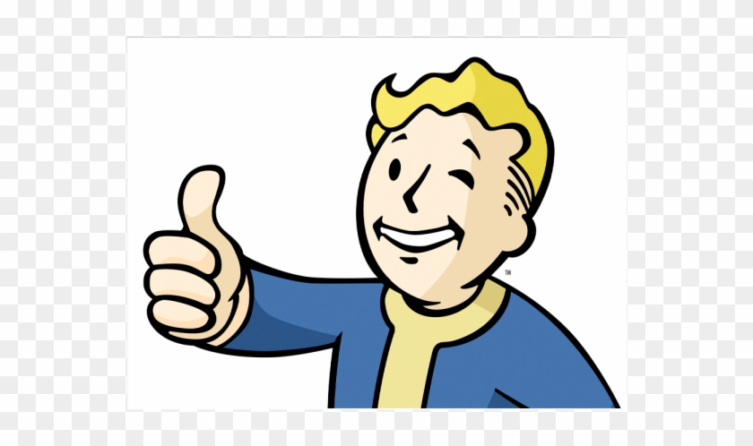 Fallout 4 Car Decal Thumbs Up Vault Boy - Vault Boy Thumbs Up #1061509