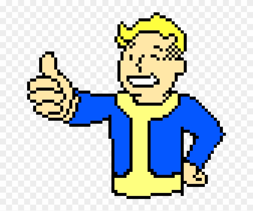 Vault Boy Fallout - Vault Boy Pixel Art #1061524