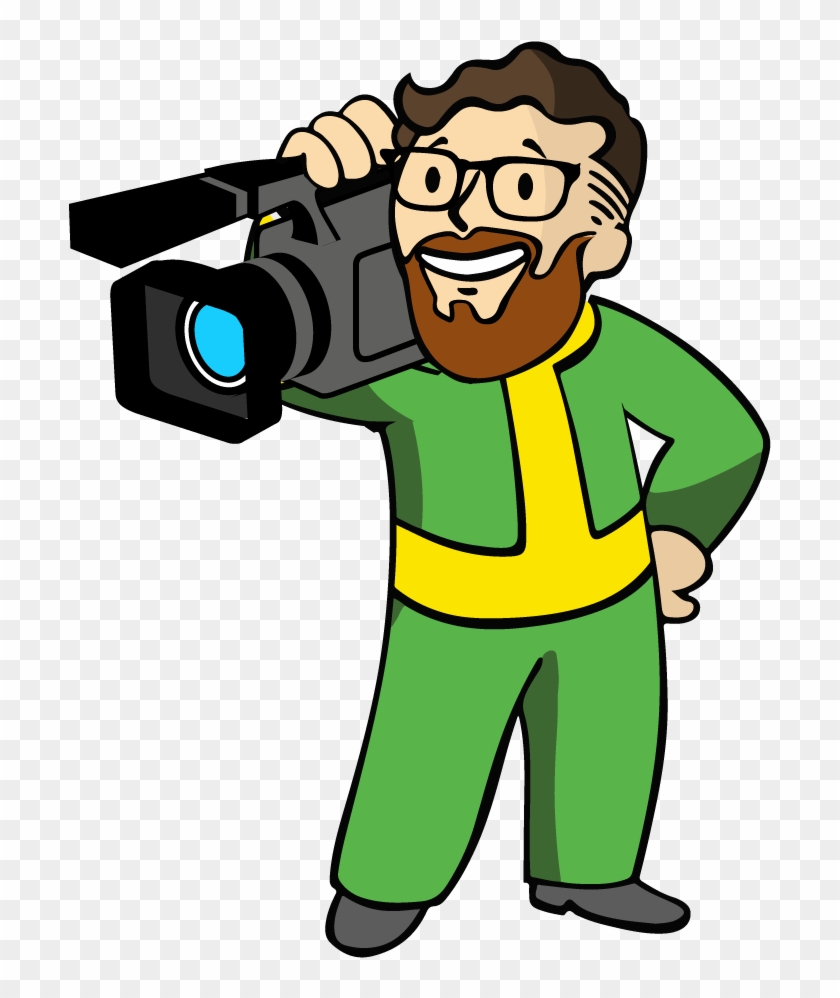 My Vault Boy Camera Man - Camera Man Cartoon Png - Free Transparent PNG  Clipart Images Download