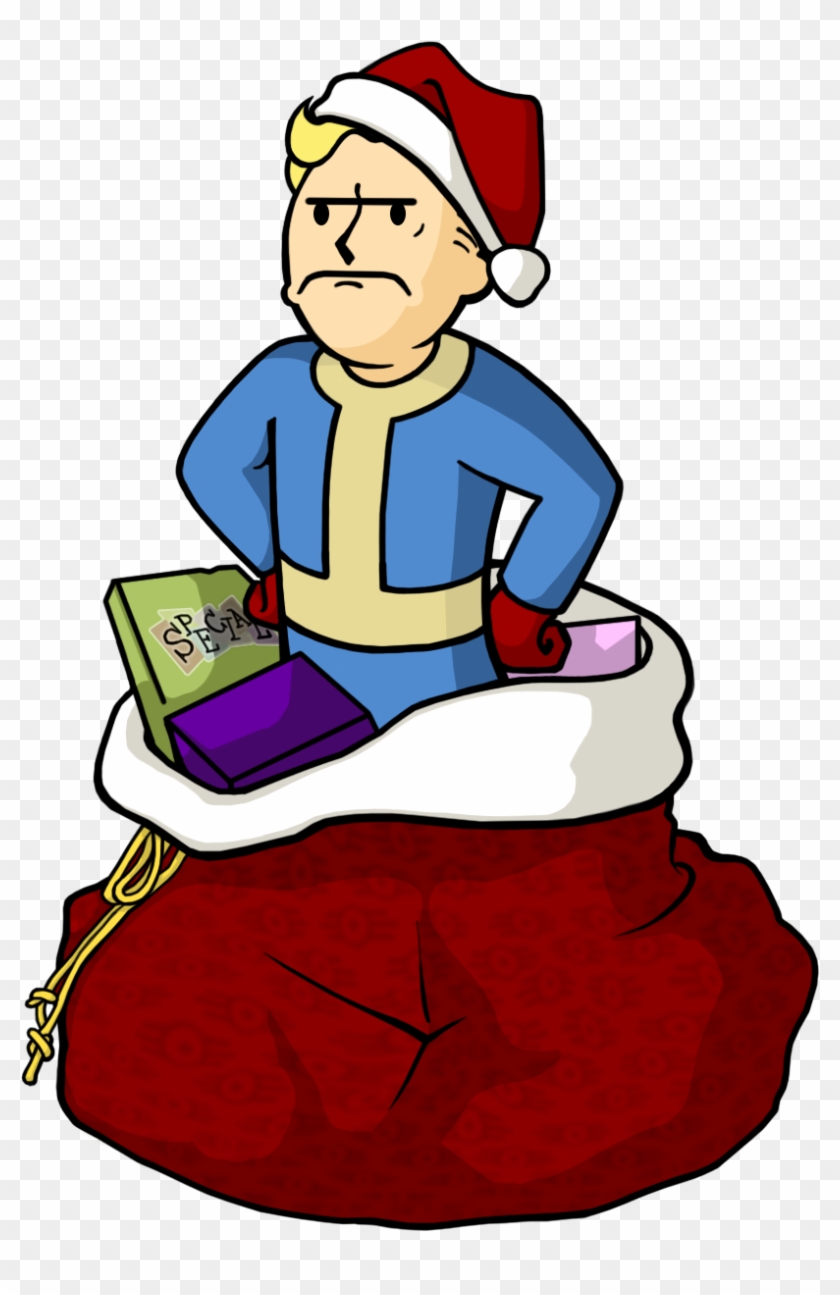 Vault Boyvault Techappy New Yearmerry Christmashappy - Fallout Christmas Vault Boy #1061620