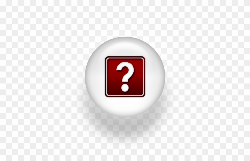 073893 Red White Pearl Icon Alphanumeric Question Mark - Icon #1061636
