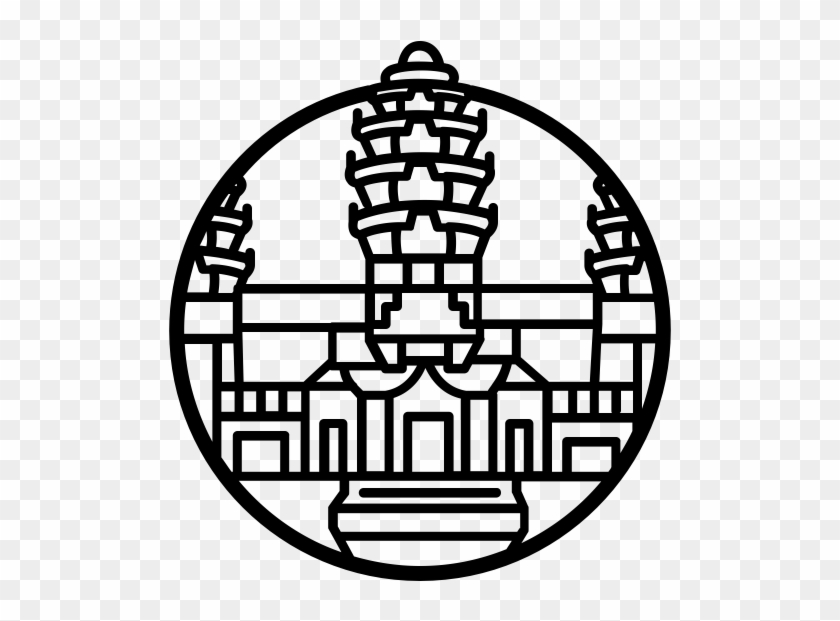 Angkor Wat Rubber Stamp - Hindu Temple #1061687