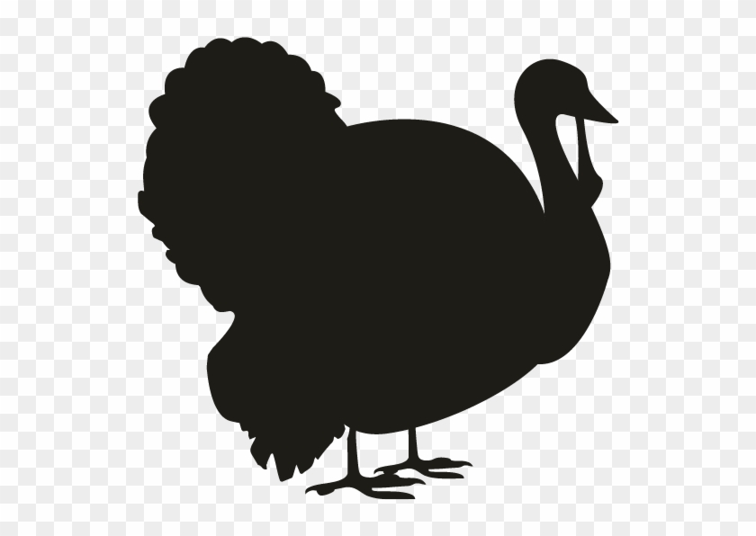Smock Thanksgiving Turkey Motif - Turkey Silhouette Png #1061769
