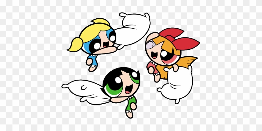 Powerpuff Girls Pillow Fight Free Transparent Png Clipart Images Download