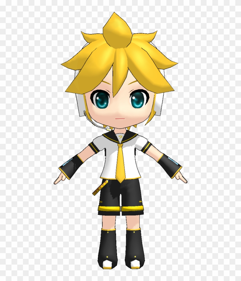 Len By Rummy - Rin Kagamine Chibi Mmd #1061891