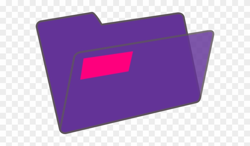Folder Clipart Purple Folder - Purple Folder Clipart #1061908
