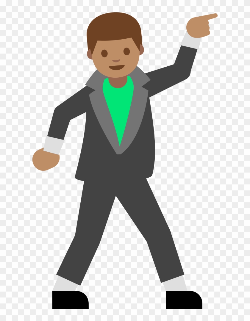 Emoji U1f57a 1f3fd - Gif Emoji Png #1062093