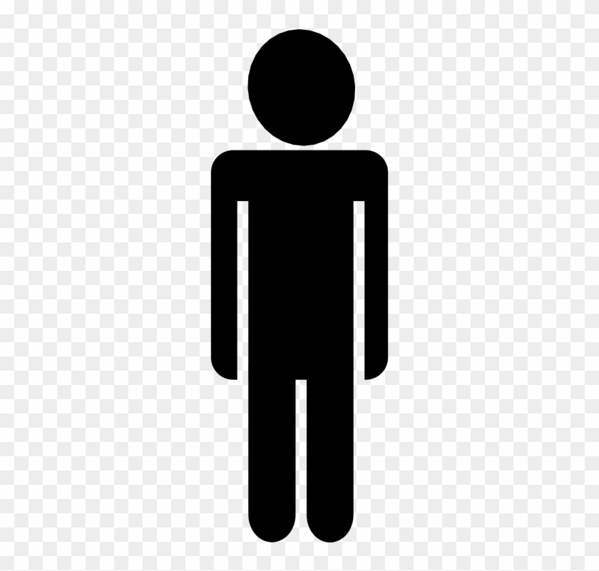 Human Clipart Human Standing - Herren Symbol #1062101