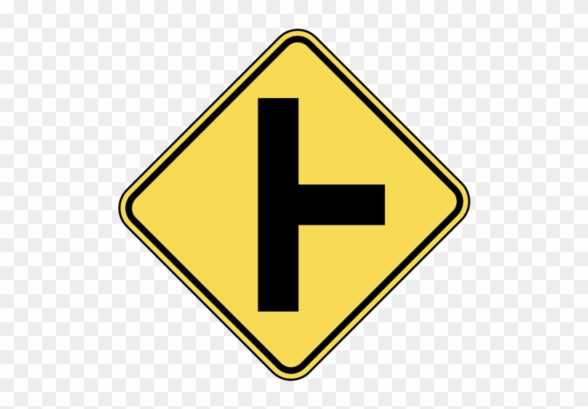 Back To Orion's Us Road Signs - T Junction Sign #1062184