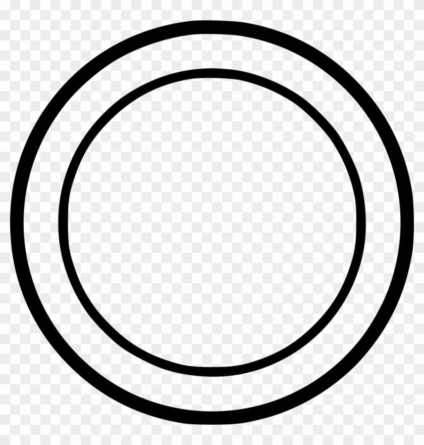Plate Comments - Blank Double Circle Logo #1062317