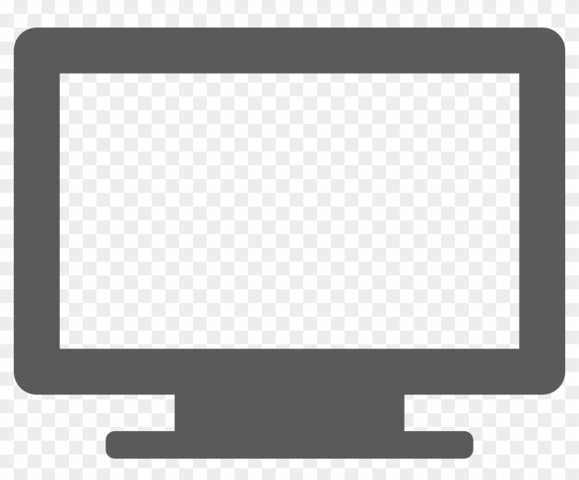 Computer Monitor And Keyboard Clip - Computer Screen Clipart #1062452