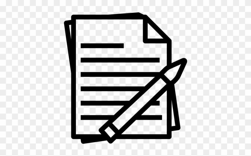 Notes, Pen, Pencil, Paper, Study, Report Icon Free - Pen And Paper Icon Png #1062567