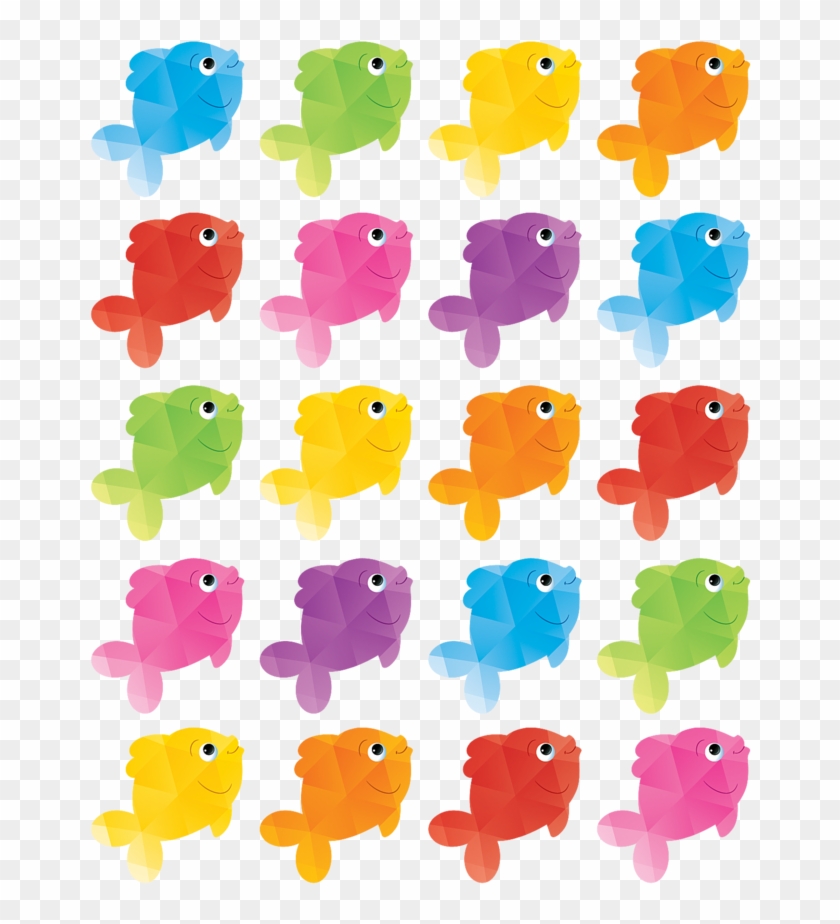 Tcr3553 Colorful Fish Stickers Image - Cartoon #1062592