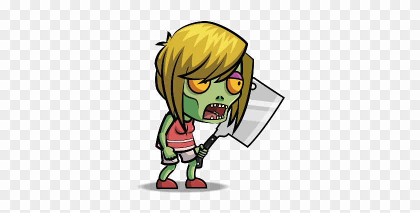 Meat Clever Zombie Wife - Cartoon #1062755