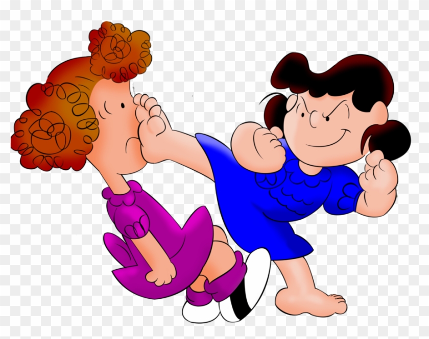 Lucy Kicking Frieda By Waffengrunt-d8448zz - Cartoon #1062829