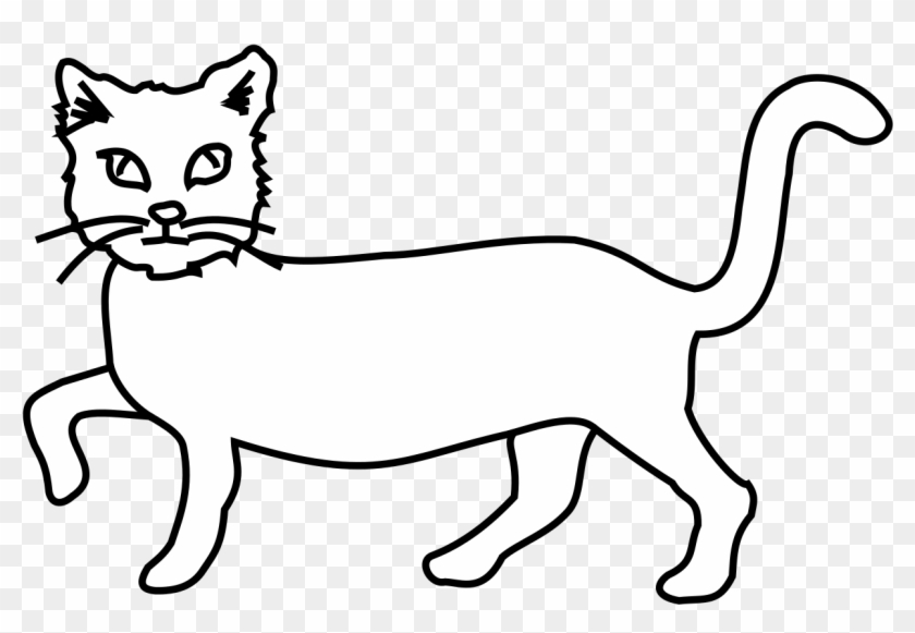 Cartoon Cat Clipart - Domestic Short-haired Cat #1062861
