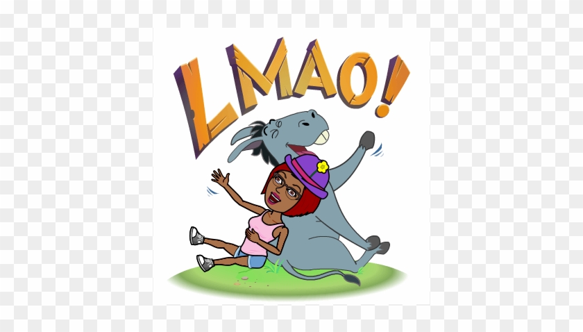 I'll B Back Right After School Gran Um Like, Call Yo - Bitmoji Laughing #1063009