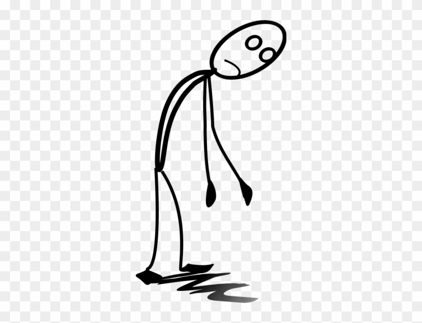 Tired Stick Man Figure - Tired Stick Figure #1063099