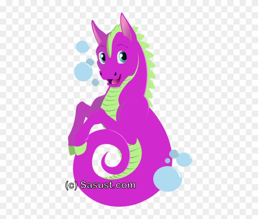 Cute Toon Seahorse By Sasust On Deviantart - Stock Photography #1063164