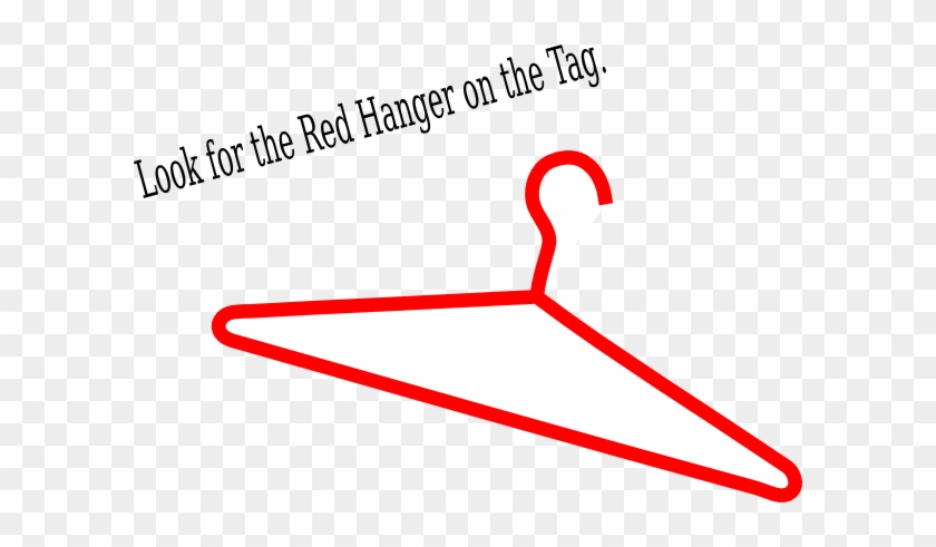 Red Hanger Clip Art At Clker Com Vector Clip Art Online - Edgars Red Hanger Sale #1063211