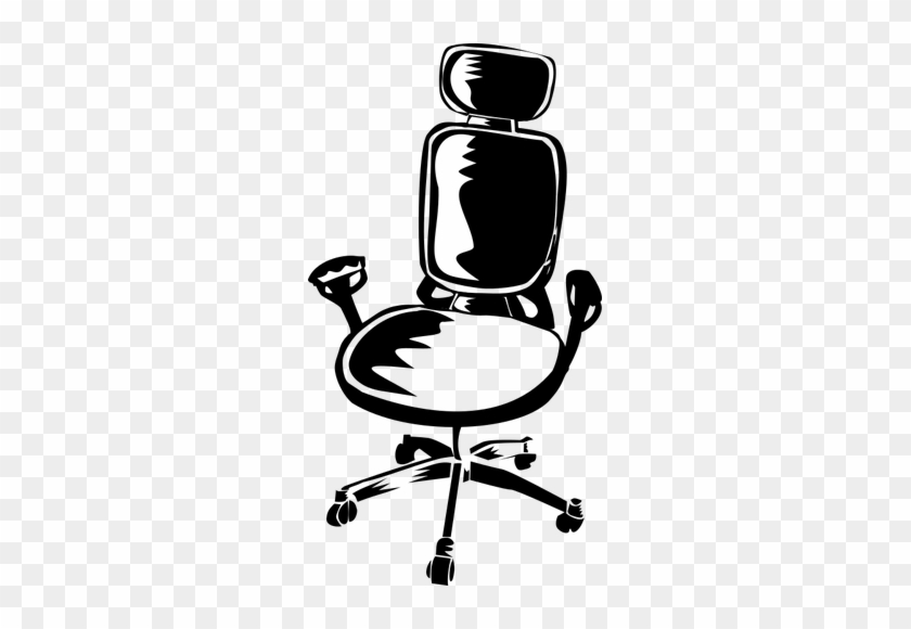 Kursi Kantor - Office Chair Clip Art #1063333