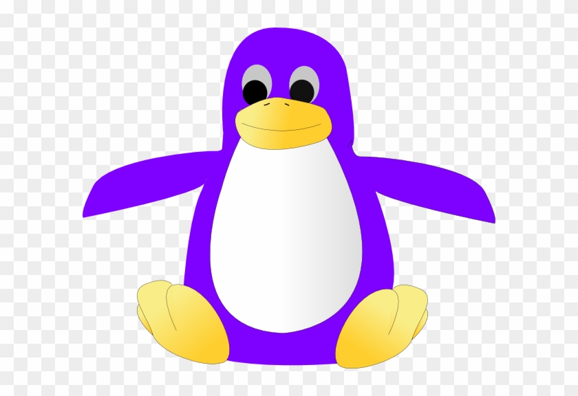 Purple Penguin Clipart #1063347