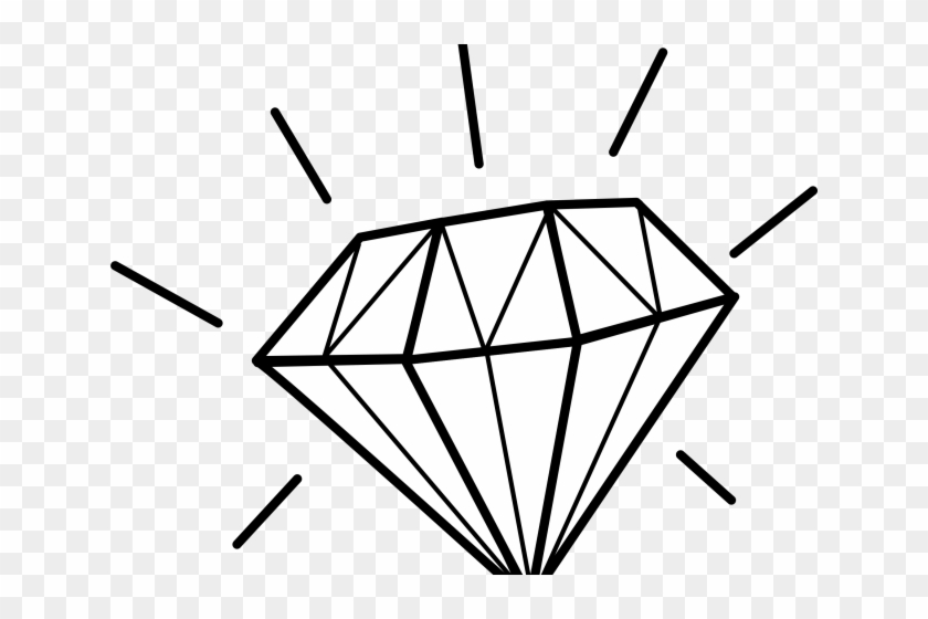 Diamond Clipart Shiny Diamond - Diamond Drawing #1063370