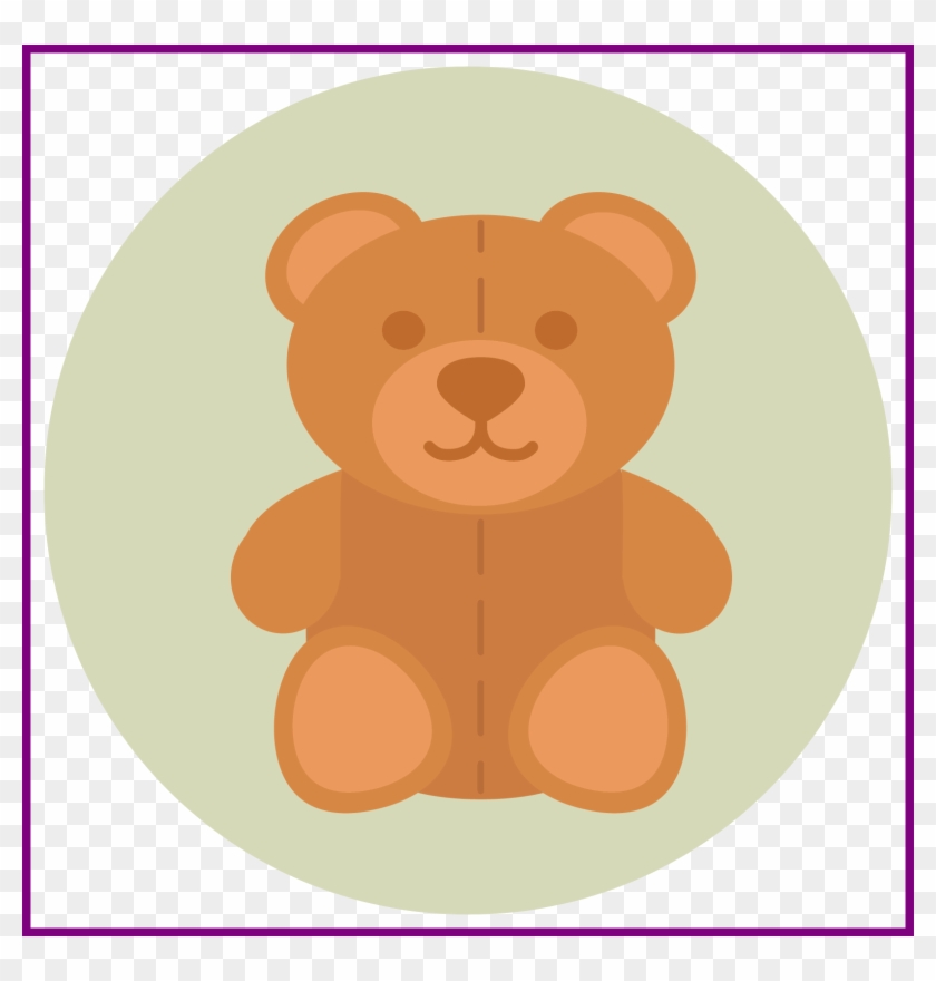 Astonishing Teddy Bear Icon Ths Image Is Of A Childs - Teddy Bear Flat Icon #1063376