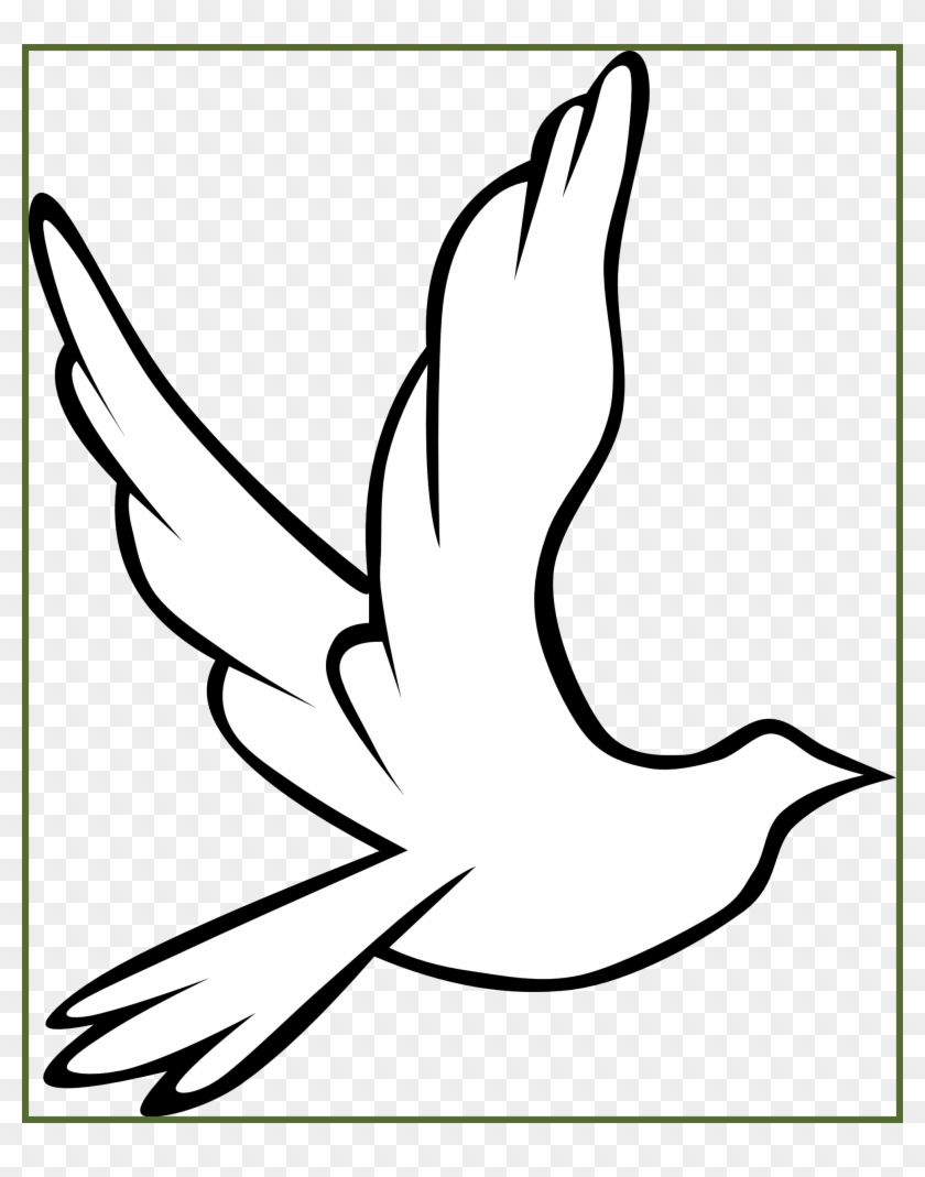 Pigeon Flying White Pigeon Flying Clipart Best Clip - Easy Praying Hands Drawing #1063469