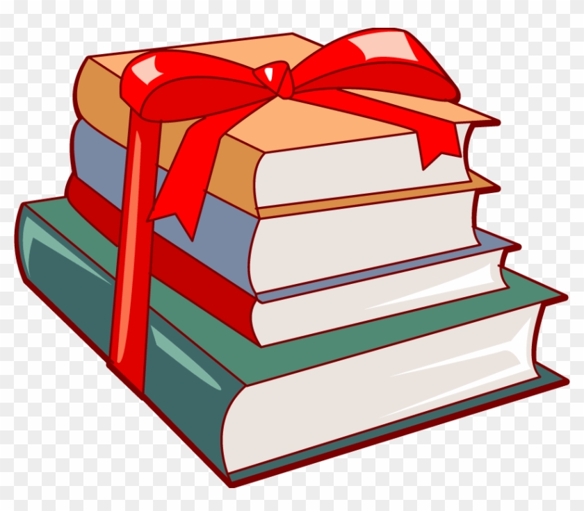 School Gift Clipart - Books As A Gift Clip Art #1063538