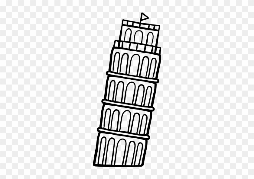 Leaning Tower Of Pisa Free Icon - Icono De La Torre Pisa #1063550